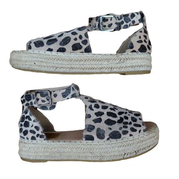 ❤️ 283 BellaMarie Moira Animal Print Brown Leopard Ankle-Strap Espadrille Sandal - Picture 12 of 12